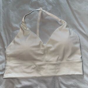 White Alphalete Sports Bra